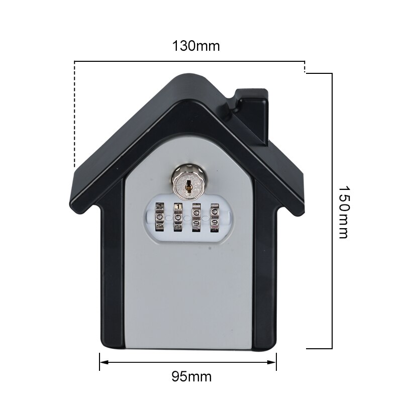 Newest Wall Mounted 4 Digit Combination Password Key Storage Security Safe Digital Lock Outdoor Indoor Key Lock Box Safe