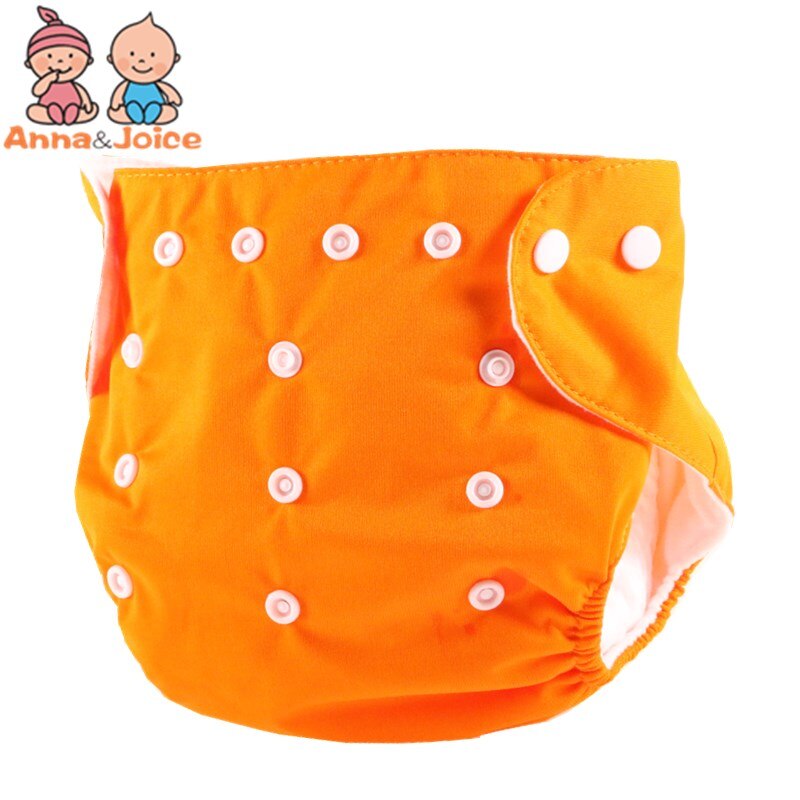 30pc Baby Diapers Washable Reusable Nappies Adjustable Winter Summer Version Diapers /Cotton Training Pant: orange / for winter