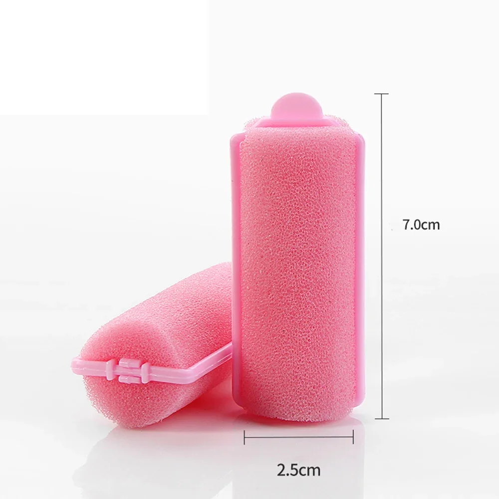 10 Stuks Zachte Spons Schuim Kussen Haar Rollen Slapen Krulspelden Kappers Kit Diy Thuis Haar Styling Tool Kapsalon Voor Kapper