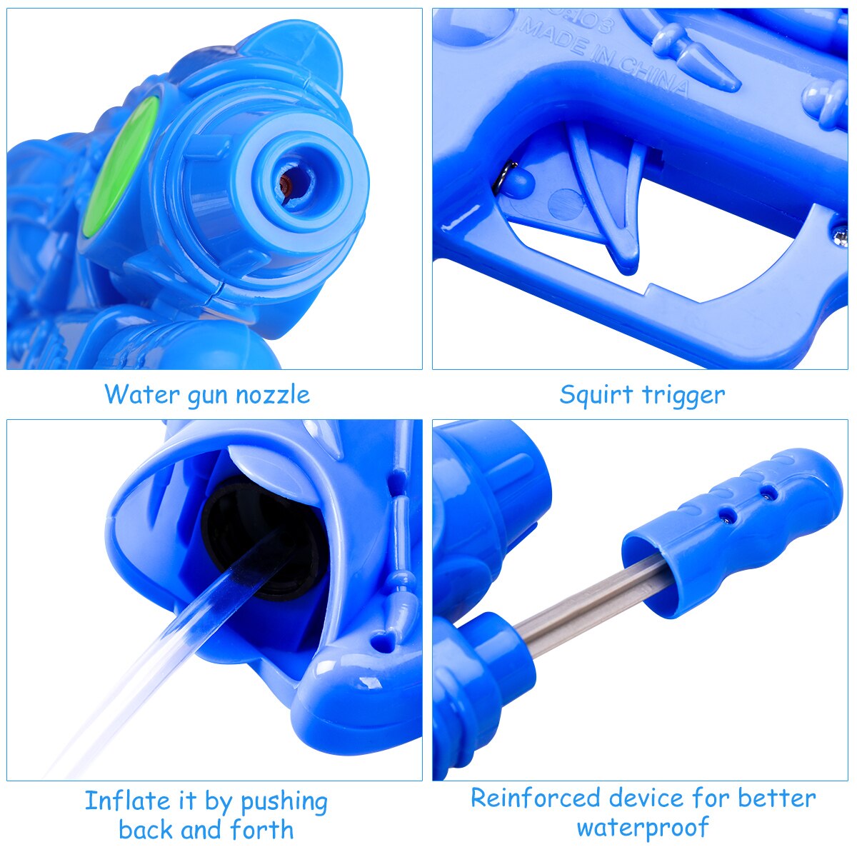 3 Stck Schießen Requisiten Sicher Mehrweg Pumpe Aktion Wasser Sommer Wasser Requisiten Wasser spritzen für freundlicher Jungen