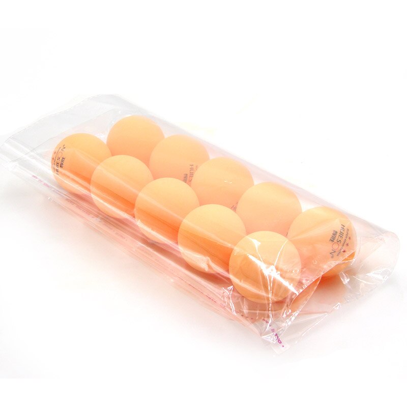 10 st bordtennisboll för tävlingsträning pingisbollar 40mm st 3- stjärniga pingisbollar vit orange billigt: Orange