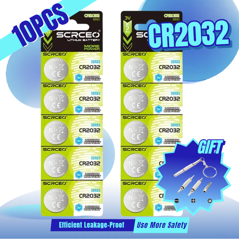 Bateria de lítio cr2032 3v dl2032 ecr2032 cr 2032, célula de botão para relógio, calculadora de brinquedo, carro, chave de controle remoto, eletrônica: Dourado