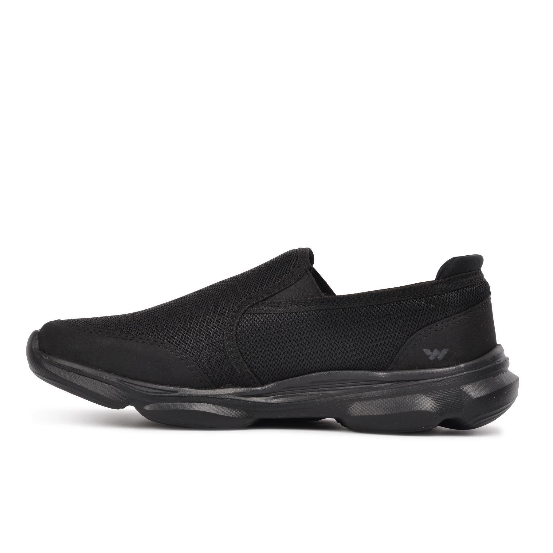 Walkway Alaska black men's casual and lightweight sports shoes