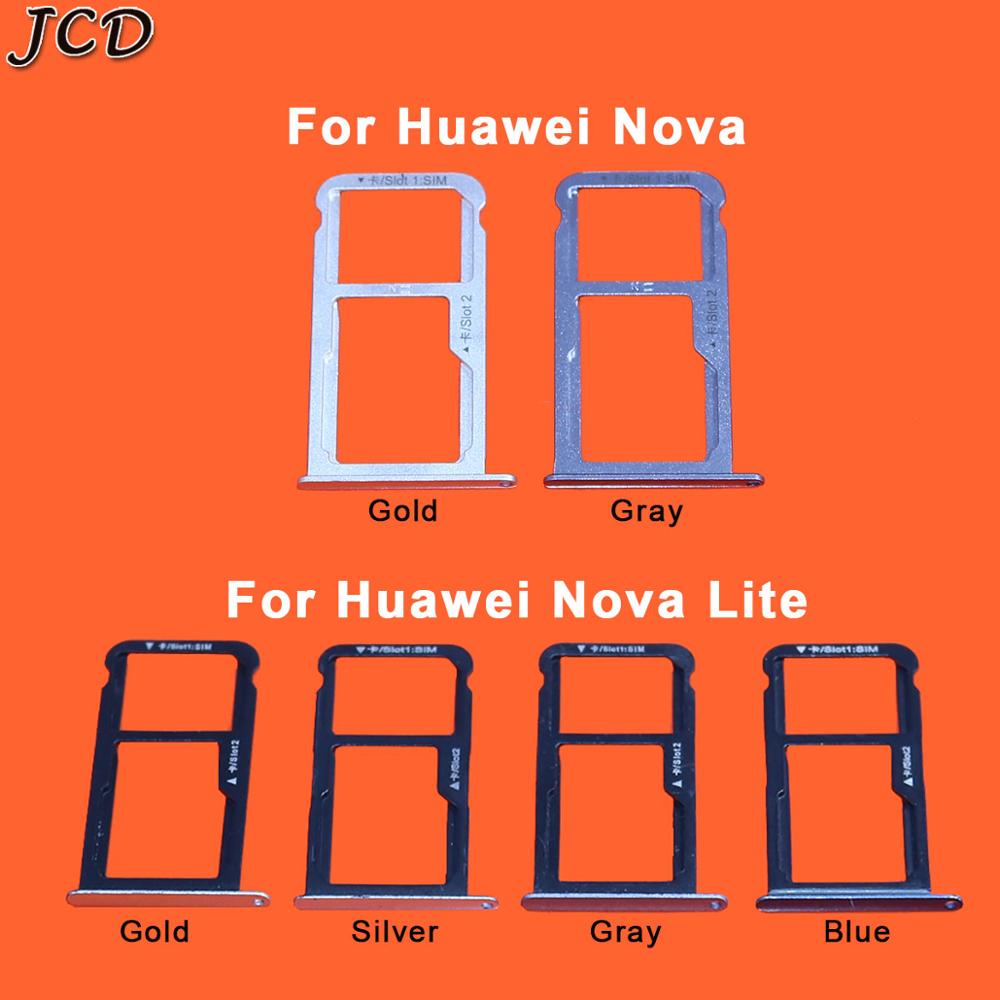 JCD Für Huawei Nova Lite SIM Karte Tablett Halfter Karte Slot Adapter Für Huawei Nova Ersatz Reparatur Ersatzteile