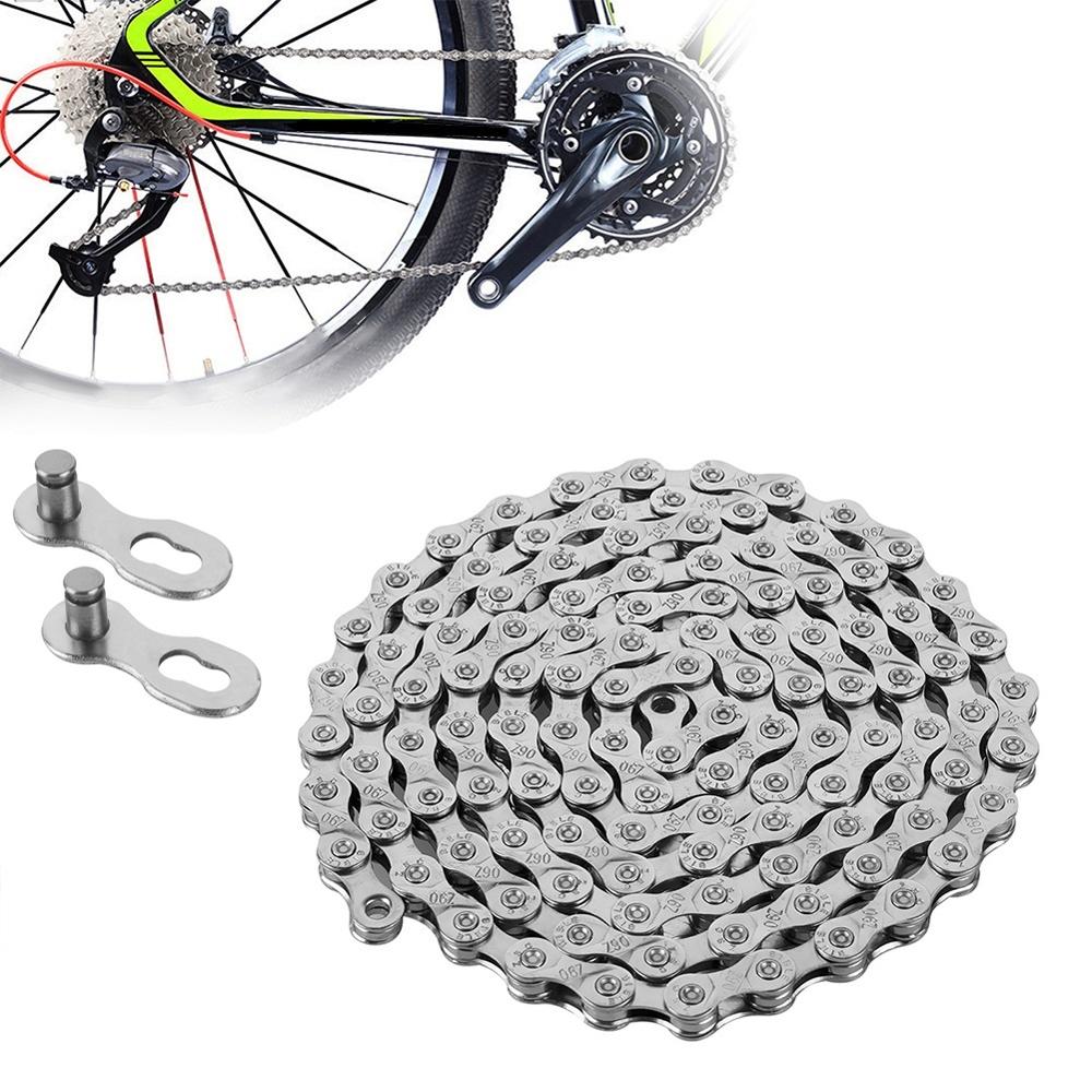 Compatibility Bike Chain Stainless Steel Link Mountain Road Bicycle Full Plating Chain