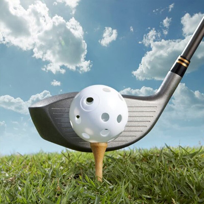 Lot de 12/50 balles d'entraînement de golf en plastique crestgolf – airflow 40mm balles de golf pour practice, entraînement au swing, usage domestique, jeux pour animaux