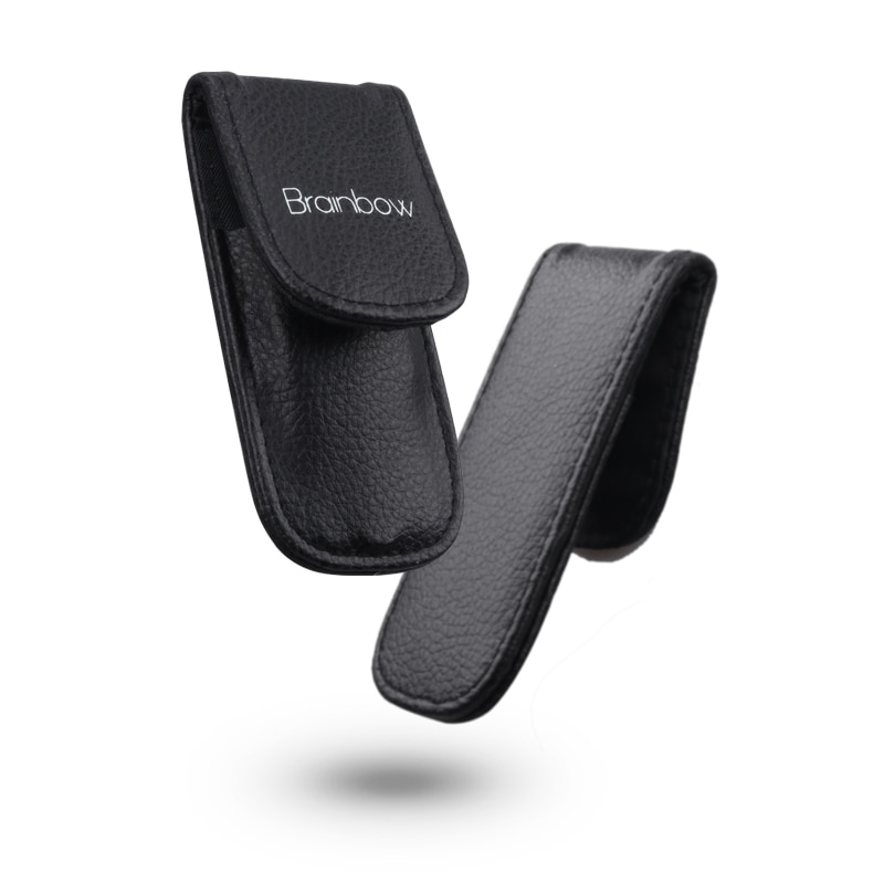 Brainbow-Juego de pinzas para cejas de 3 piezas, acero inoxidable, Punta inclinada/punta plana/ojos, herramientas de maquillaje para depilación facial