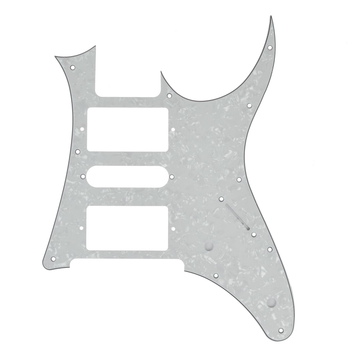 Kmise Electric Guitar Pickguard Replacement Scratch Plate HSH 3 Ply 11 Colors Available: White Pearl