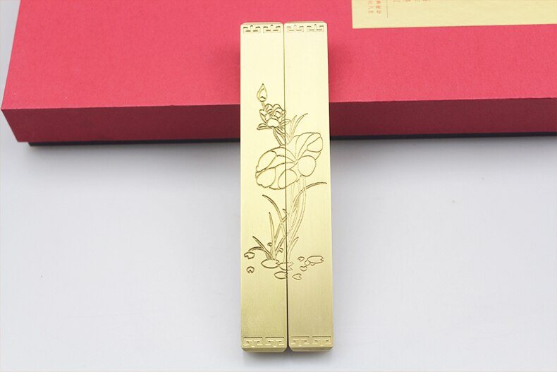 Multifunctionele Metalen Paperweights Eenvoudige Paperweights Chinese Kalligrafie Messing Paperweights Sculptuur Papier Drukken Prop: Default Title