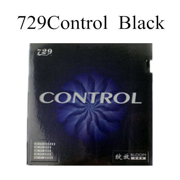 729 BLOOM series table tennis rubber with sponge speed power control spin: control black