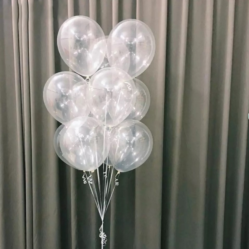 10 stks/partij 12 inch Dikke Clear Latex Ballonnen Transparante Ballonnen Bruiloft Decoratie Verjaardag Ballon