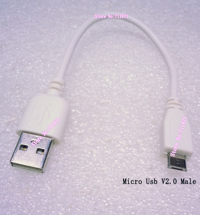 17cm Short Micro USB V2.0 cable Line USB2.0 A Male to Micro USB V2.0 Charging data line Cable USB 2.0 Data charging Wire cord