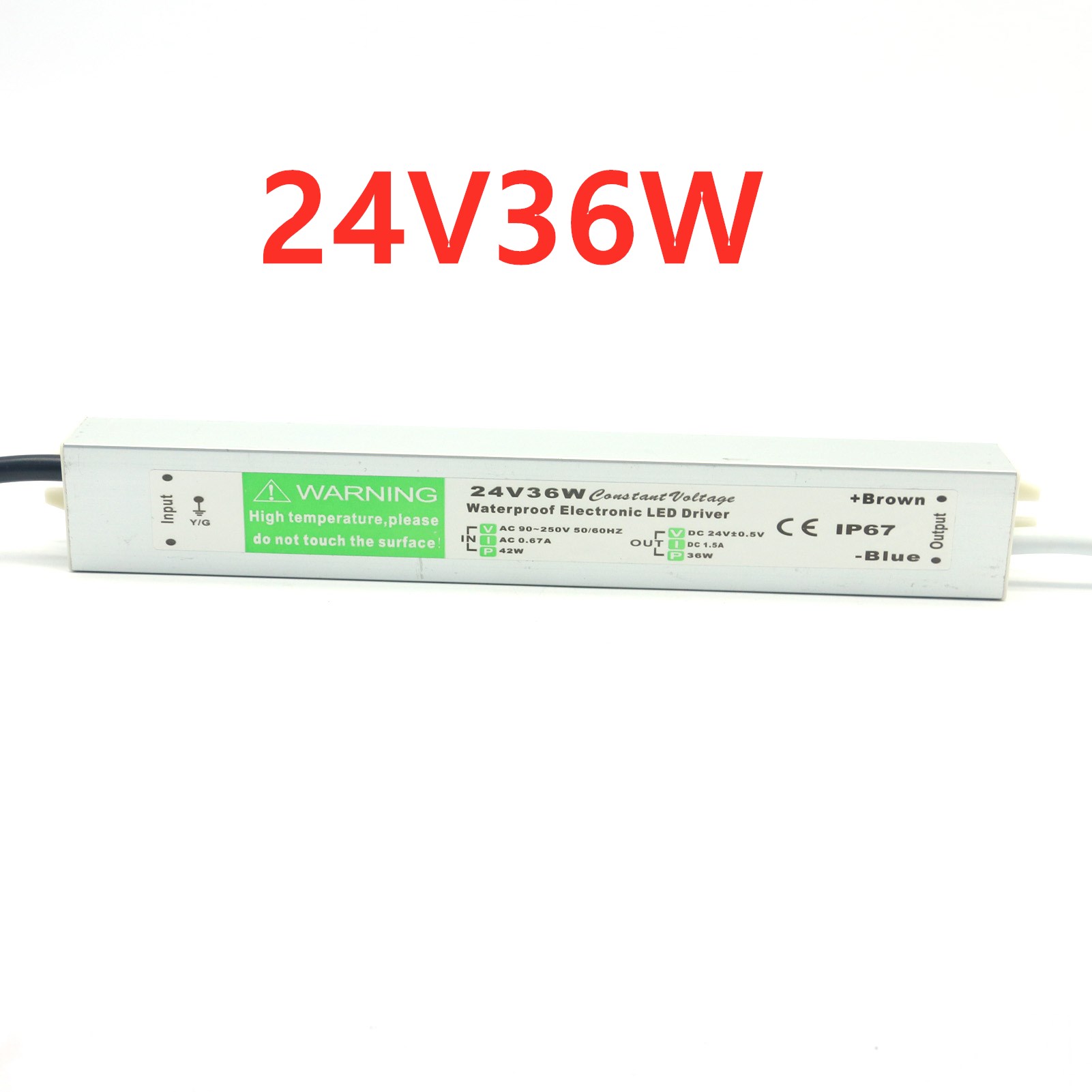 12v 24v strømforsyning 10w - 400w 500w 12 24 volt transformator  ac 220v til  dc 12v 24v utendørsbelysning  ip67 vanntett ledet-sjåfør: fuchsia