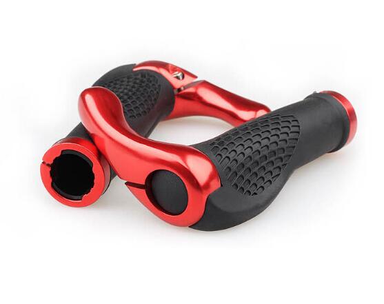 Fietsen Afsluitbare Handgreep Voor Fiets Mtb Road Bike Stuur Fiets Grip Bike Aluminium + Rubber 5 Kleuren: Rood
