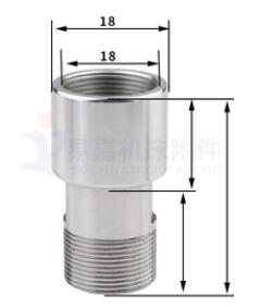 1pcs adapter er11 er16 er20 er25 er32 Extension rod spindle motor Rotor engraving machine spindle motor shaft sleeve: ER16-ER16 M22