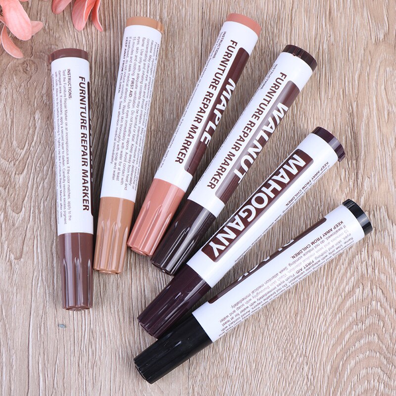 Wood grain color correction repair scratch off paint complementary color pen Furniture touch up pen Floor 1 Pc