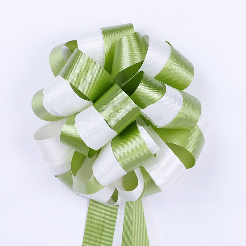 1 stk easy pull sløyfebånd dekorative pull blomst bånd håndlaget gjør-det-selv ferdig bundet satengbånd pakke sløyfe