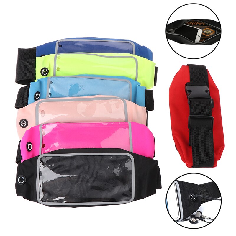 Sports Running Waist Bag Outdoor Jogging Belt Waterproof Phone Bag Case Gym Waist Holder Cover