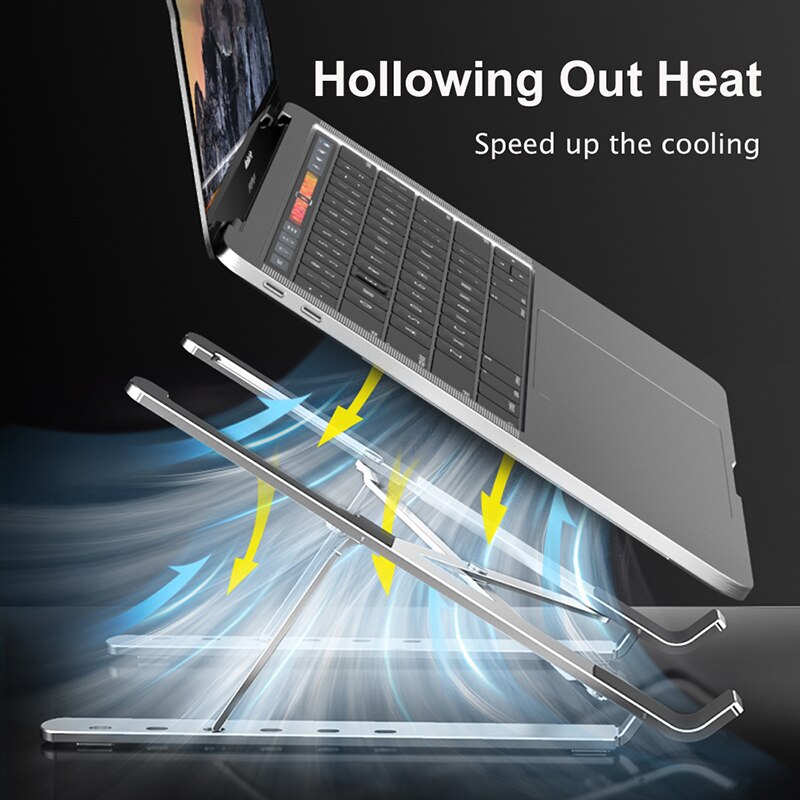 Portable Laptop Stand Foldable Support Base Notebook Stand For Macbook Pro Lapdesk Computer Laptop Holder Cooling Bracket Riser