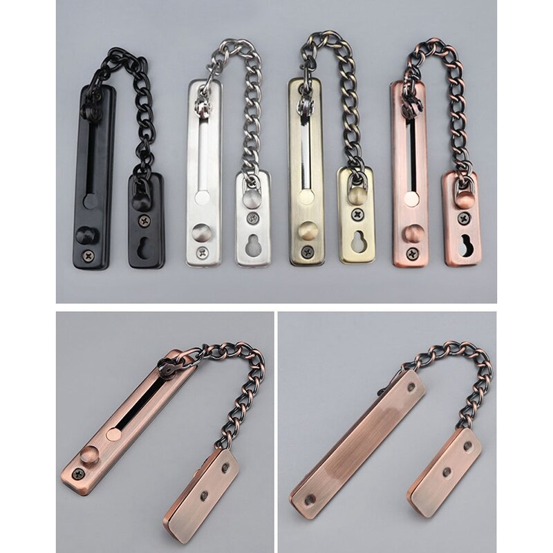 Anti-Theft Chain Punch Install Door Chain Home Door Latch Door Lock Ecurity Lock Door Lock Anti-Lock Pin