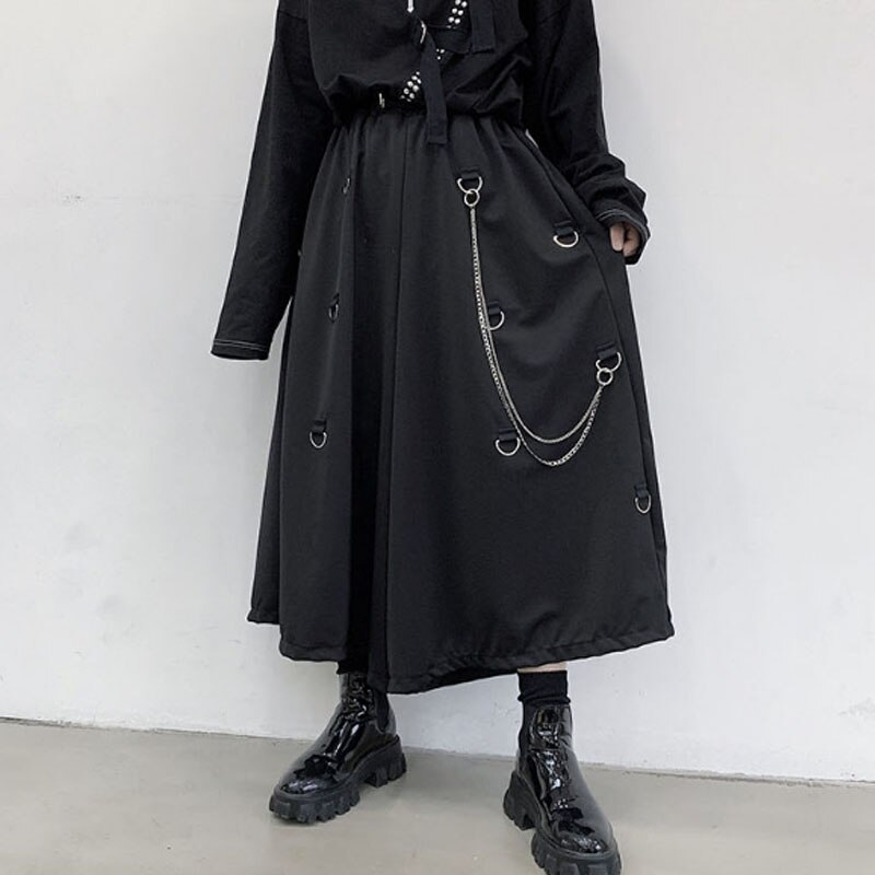 Homens-ropa de calle informal de metal para hombre, camisa masculina de estilo japonés, estilo gótico, punk, kimono