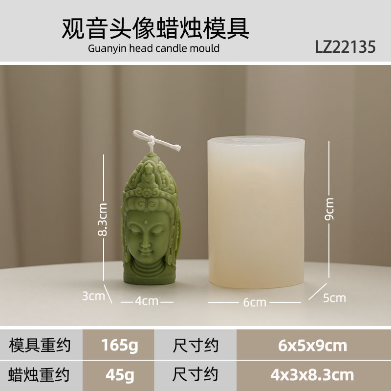 Budda foremka na świece w stylu chińprzejrzeć kultura buddyjska temat świeca zapachowa formy silikonowe robić odlewania świec dostarcza formy żywiczne: Ciemny khaki