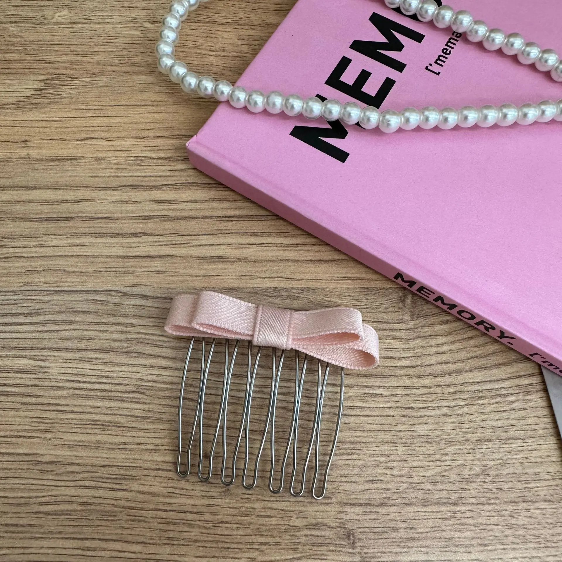 Prinsessenstijl Invoegen Kam Clip Vrouwen Meisjes Lieve Pony Clip Haarspelden Achterhoofd Hoofdtooi Gebroken Haar Afwerking Gereedschap Haarclip: Roze