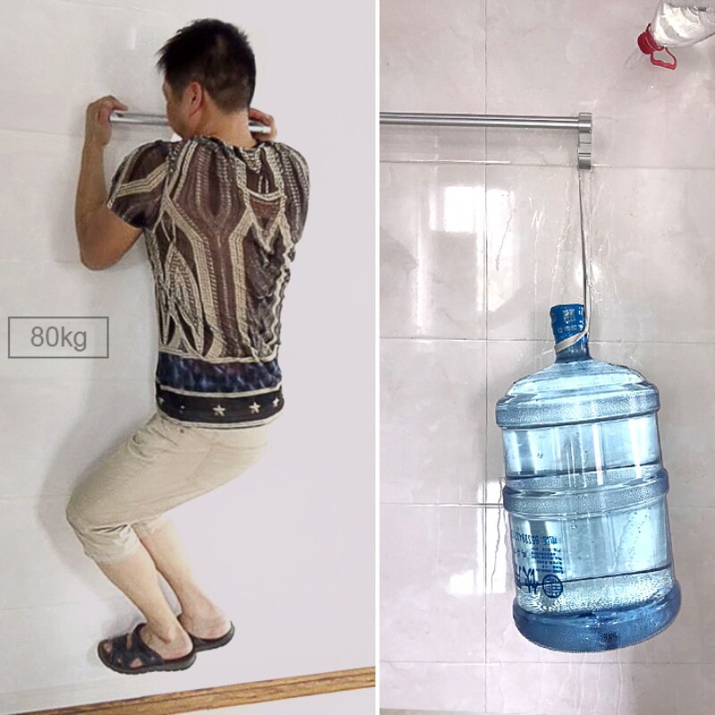 Handdoekenrek Handdoek Hanger Meer dan Deur Badhanddoek Houder Muur Opknoping Handdoek Bar Aluminium Badkamer Keuken Kast Plank Opbergrek