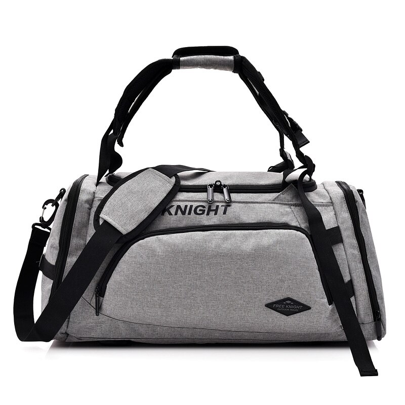 Free Knight Travel Bag Waterproof Weekend Bags Handbag Luggage Packing Cubes For Men Women Large Capacity Bags: Light Grey