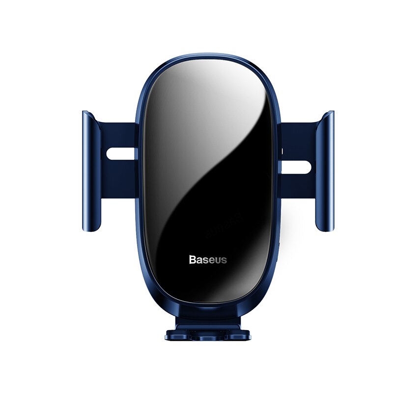 Baseus Auto Telefoon Houder Voor Iphone Voor Samsung Mobiele Telefoon Houder Stand Metalen Gravity Air Vent Mount Gps Mobiele Telefoon houder: Blue