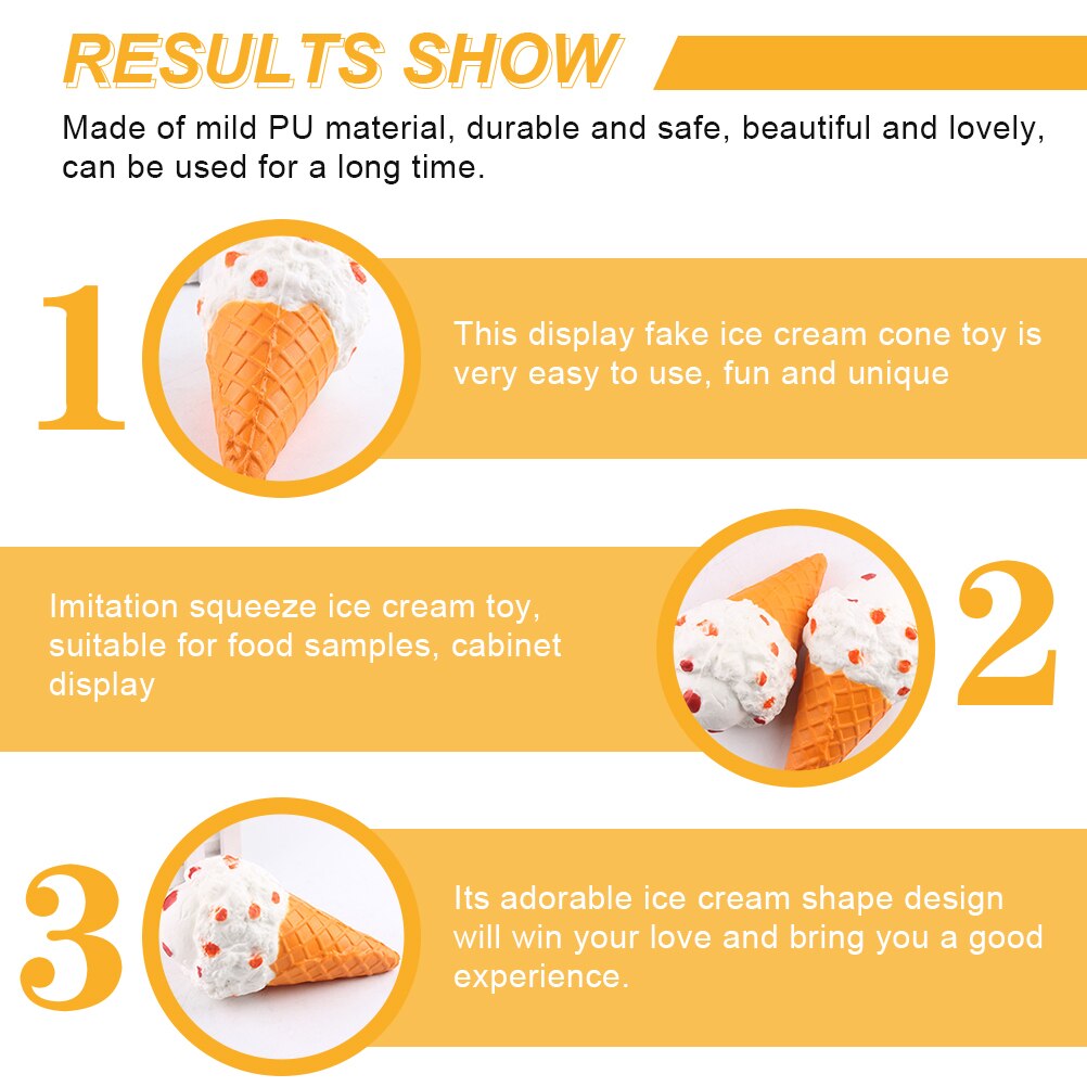 Slow-rising Ice Cream Jumbo Ice Cream Cone Decompression Torch Ice Cream