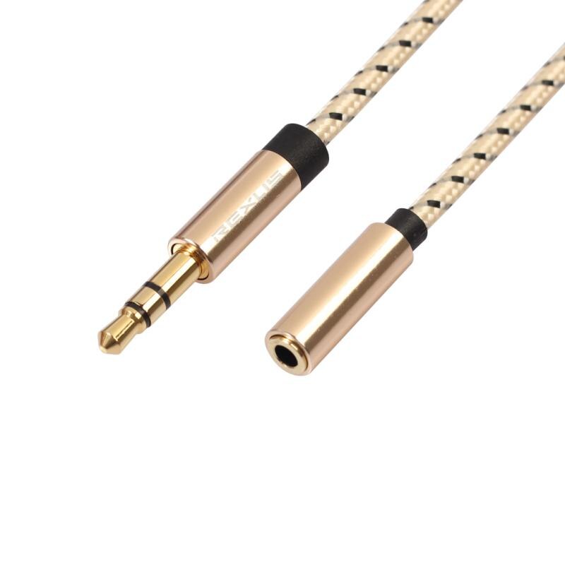 Headphone Extension Cable M/F Audio Stereo Extender Cord 3.5mm Jack Male To Female Stereo Audio Aux Cable Earphone 3.5 Mm Cable