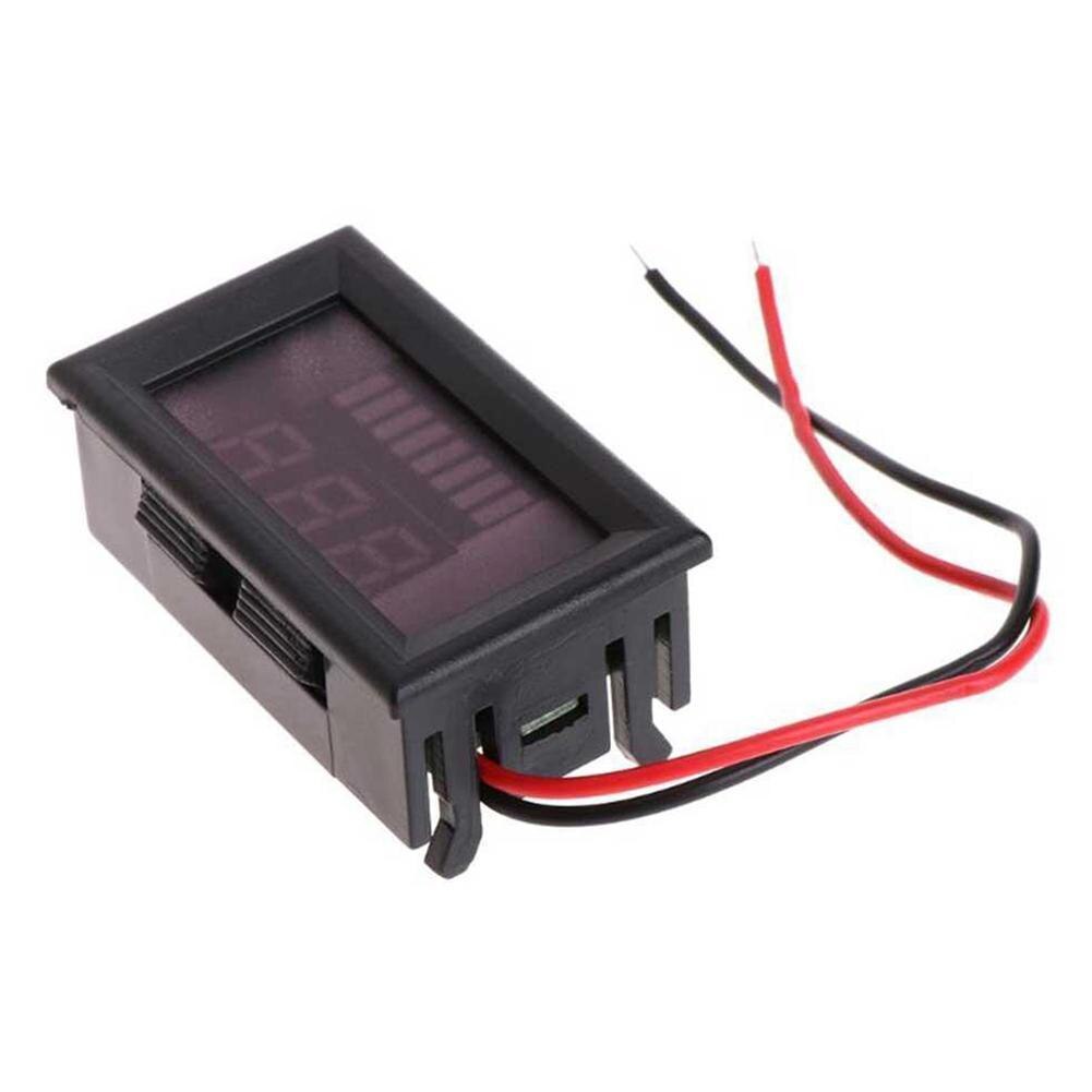 1pc 24/36/48/60v auton volttimittari sähköajoneuvon sähkömittari diy mini volttimittari testeri digitaalinen jännitetesti akun mittari