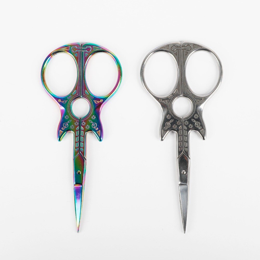 1pcs Exquisite Stainless Steel Antique Scissors European Retro Classic Craft Sewing Handicraft Scissor DIY Stitch Home Tool