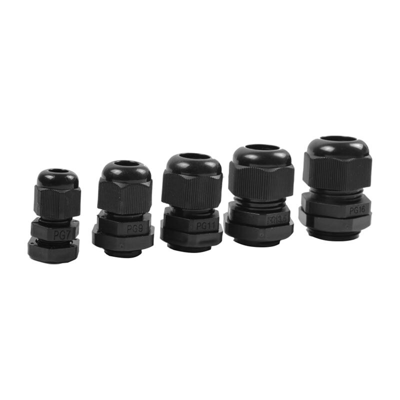 24 Pcs Plastic Waterdichte Verstelbare 3.5-13Mm Kabel Gland Gewrichten Pg7 Pg9 Pg11 Pg13.5 Pg16 Pack Van 24