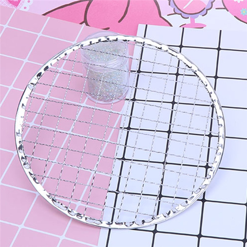 Slime Grid Circular Metal Mesh Crystal Clay DIY Manual Toys Tool Stainless Steel Round Metal Drawing Mud Grid