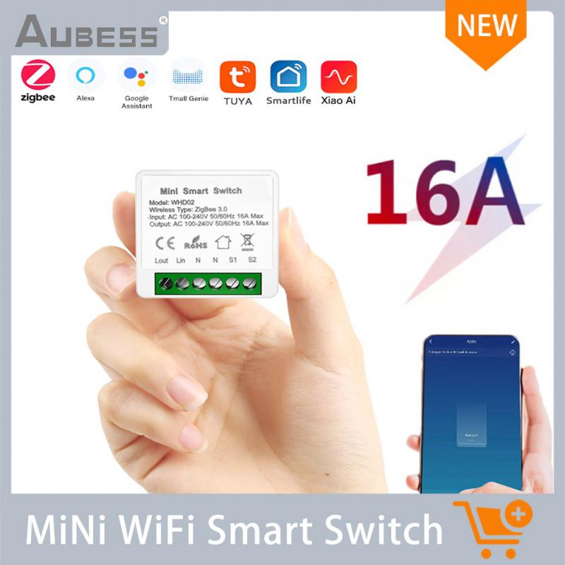 Aubess Tuya Zigbee Smart Switch Hub Gateway Support Two Way Control Remote Control App Work With Smart Life Alexa Google Home