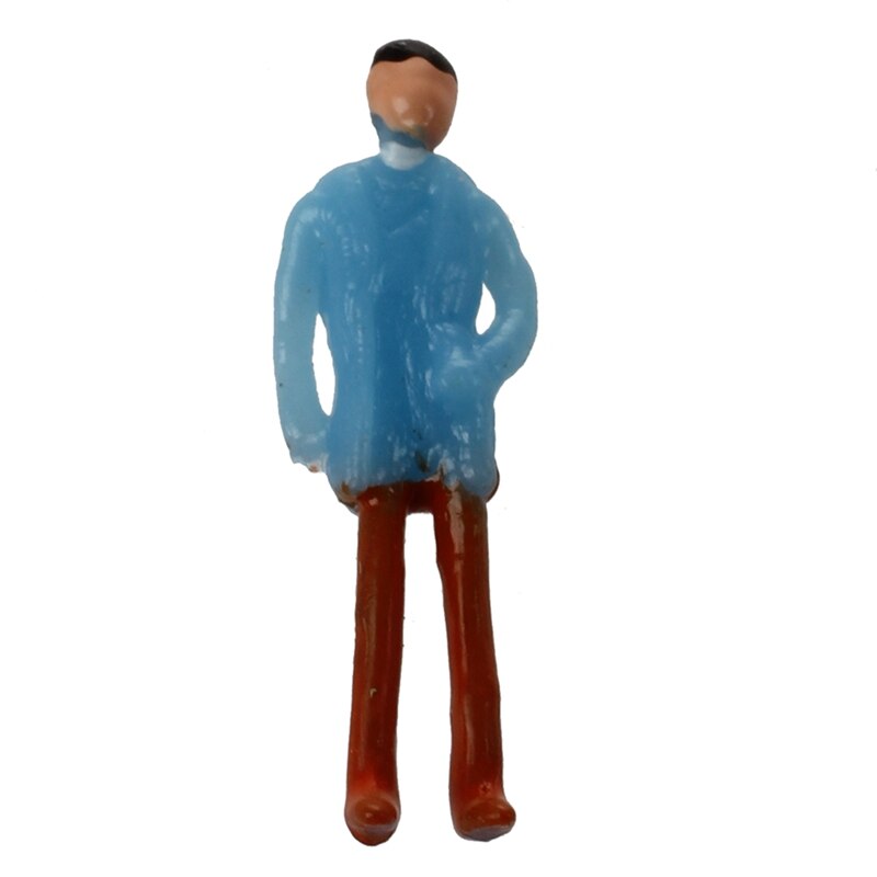 124 Pcs Colorful Painted Sand Table Model Railway Penger Figures Scale 1 To 87 & 1:150