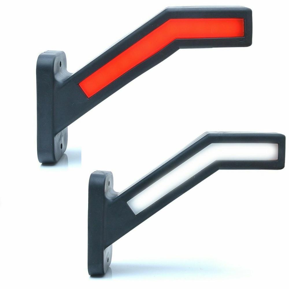 Fuleem Universal 2PCS LED Neon Stalk Side Marker Light 12V 24V Truck Trailer Position Lamp Waterproof