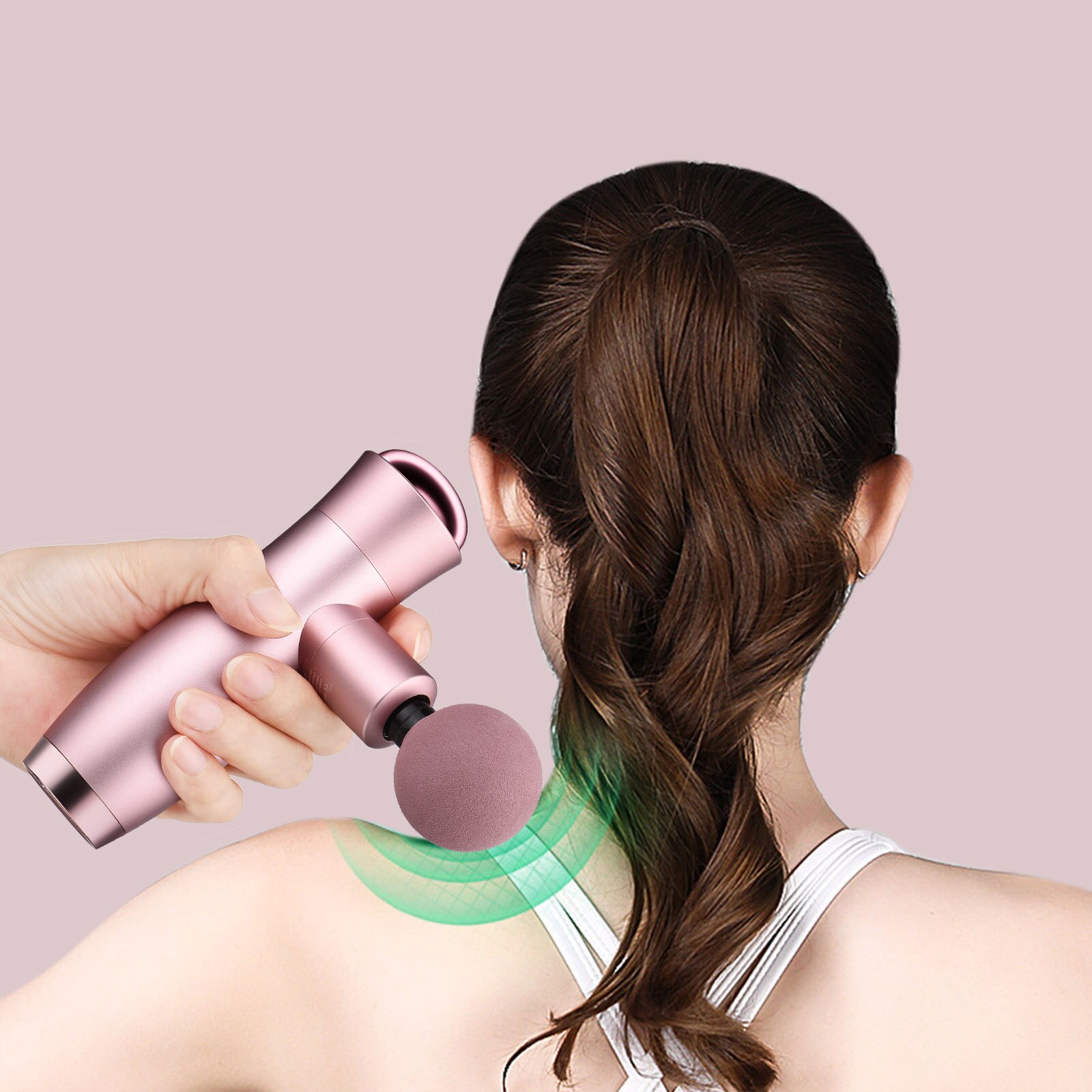 Massage Gun Muscle Relaxation Massager 4 Powerful Vibration Speeds Electric Body Massage Gun with 3 Replaceable Massage Heads