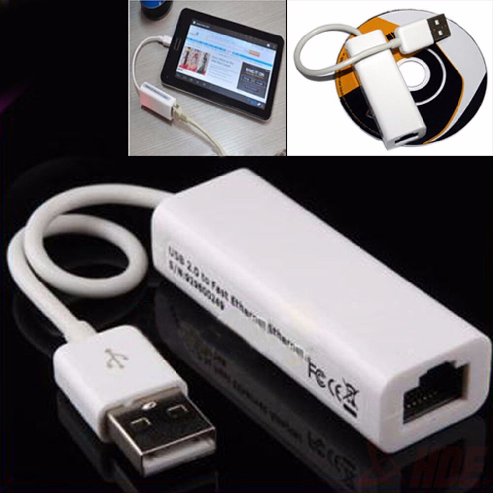 Portable 1 pièces RTL8152 Puces USB 2.0 à RJ45 Carte Réseau Carte Réseau 10/100 Mbps Pour Tablette PC Win 7 8 10 XP