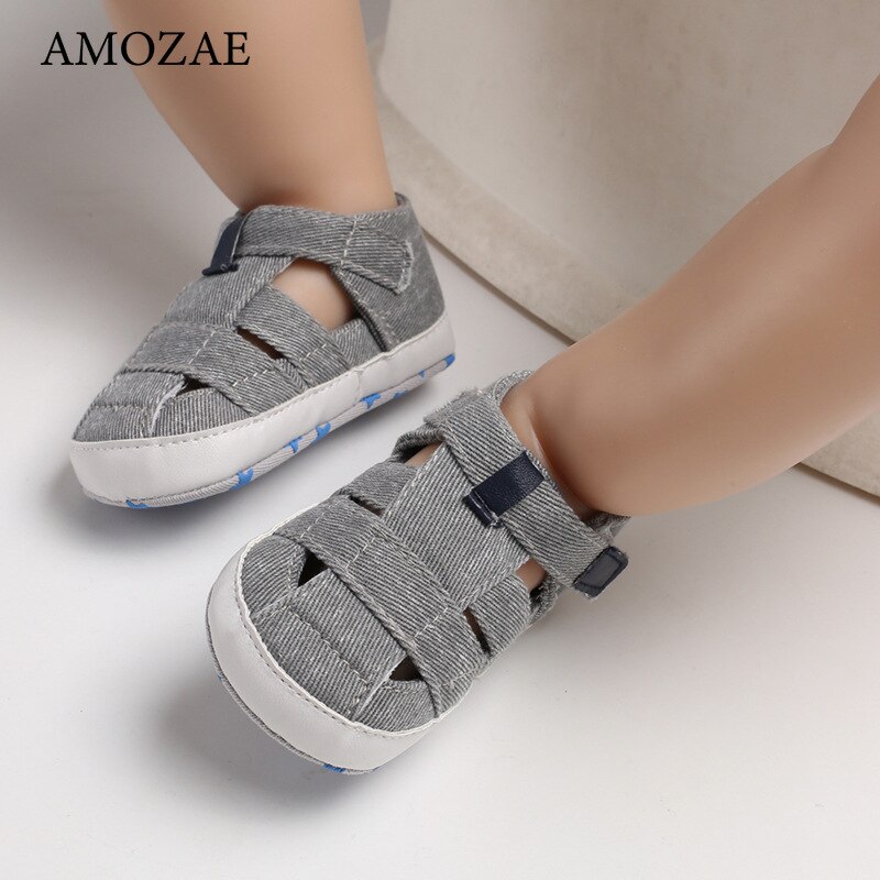 Sandalo di tela per bambini per 0-18M Baby Boys Girls primavera estate fondo morbido antiscivolo pre-walker First Walker Infant Toddler Shoes