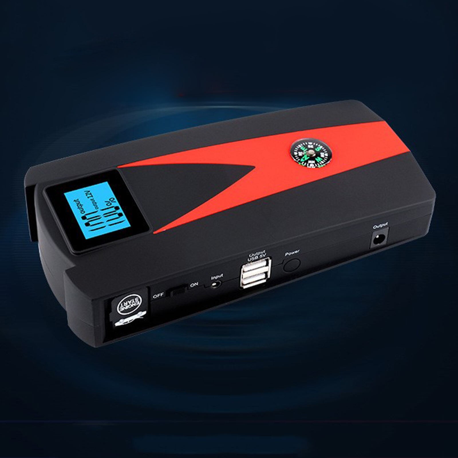 12000mAh 12V Car Jump Starter Portable Power Bank Battery Booster Charger US