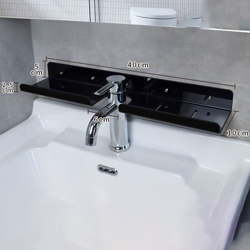 Acrylic Bathroom Shelf Organizer Over The Faucet,Bathroom Sink Shelf Over Faucet,Countertop Organizer Kitchen Above Sink Rack: Burgundy