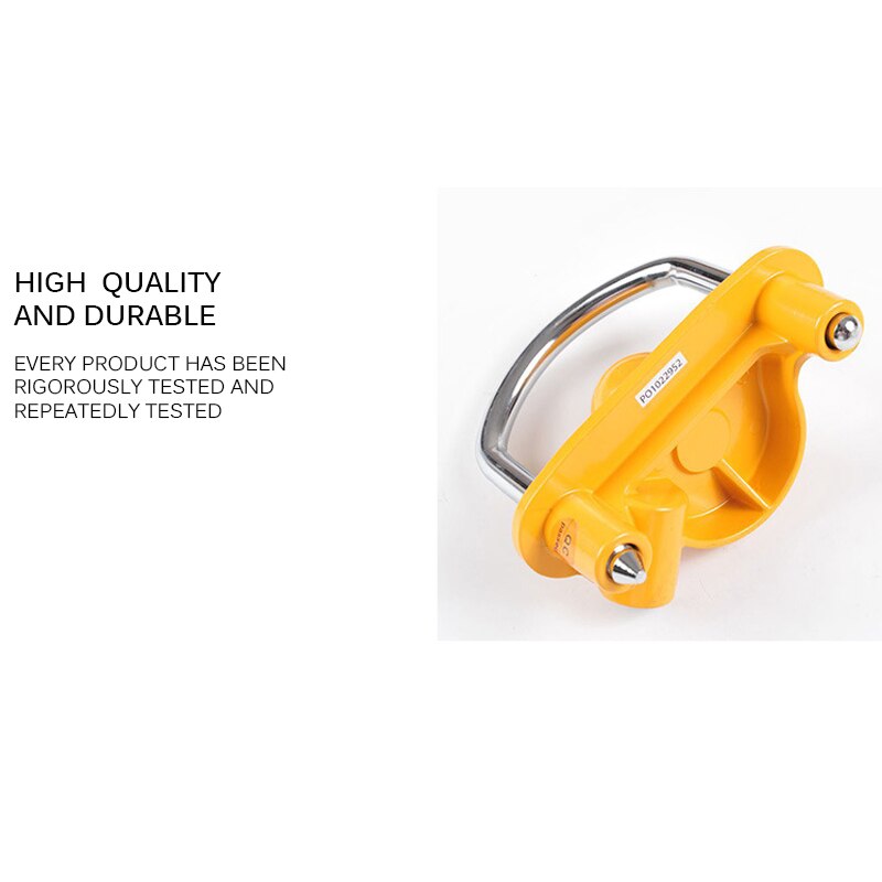 Universal Heavy Duty Hitch Lock Caravan Trailer Ball Coupler Trailer Lock Heavy Duty Hitch Anti-Theft Lock Yellow