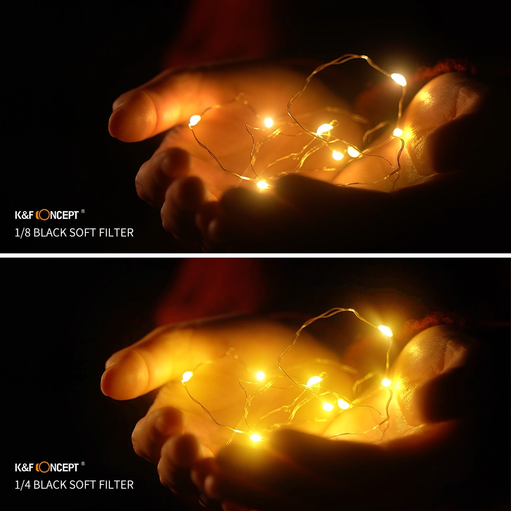 K &amp; F Concept 49 52 55 58 67 72 77 82Mm Black Pro Mist 1/4 1/8 Filter Multi gecoat