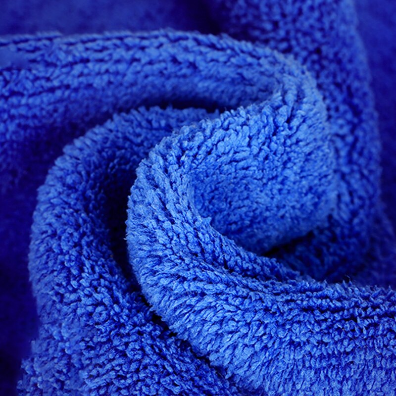 SPTA-paño de lavado absorbente cuadrado suave, 40x40 cm, cuidado del coche, limpieza de microfibra, toallas de mano duraderas, multifunción, azul/verde