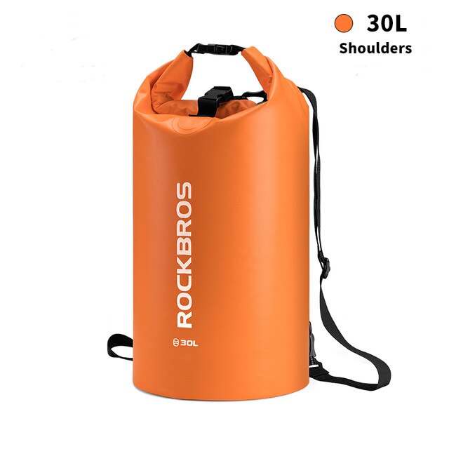 ROCKBROS 30L/40L Waterproof Bags Storage Dry Sack Bag For Canoe Kayak Rafting Outdoor Sport Swimming Bags Travel Kit Backpack: ST-006OR 30L