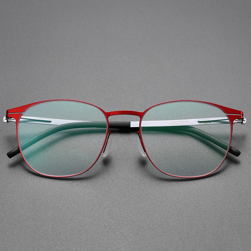 Monturas de gafas ovaladas de para hombres y mujeres, gafas ópticas ultraligeras sin tornillo, gafas graduadas para miopía, Alemania: Champán