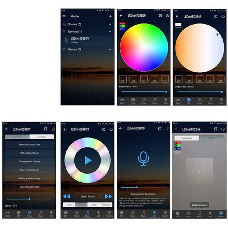 Mini WiFi Controller Magic Home WiFi RGBW LED Controller DC9-12V APP Control for RGB LED Strip